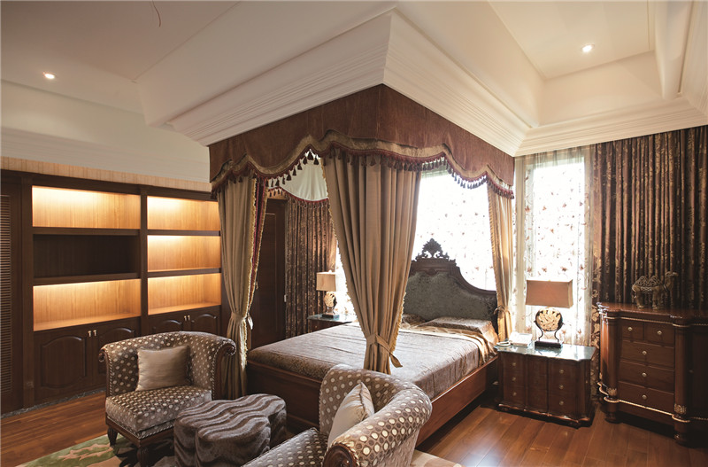 福州香樟林城市花园134平米法式风格设计餐厅装修效果图