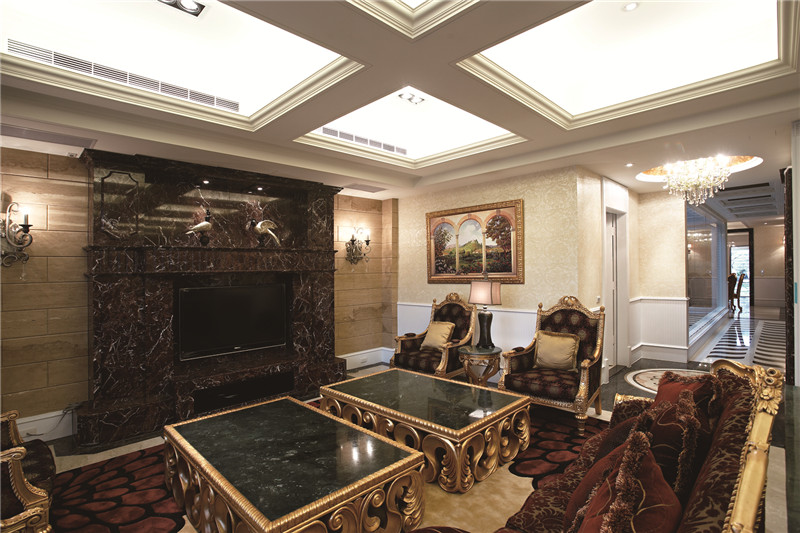 福州香樟林城市花园134平米法式风格设计餐厅装修效果图