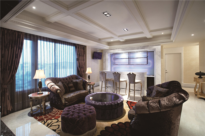 福州香樟林城市花园134平米法式风格设计餐厅装修效果图