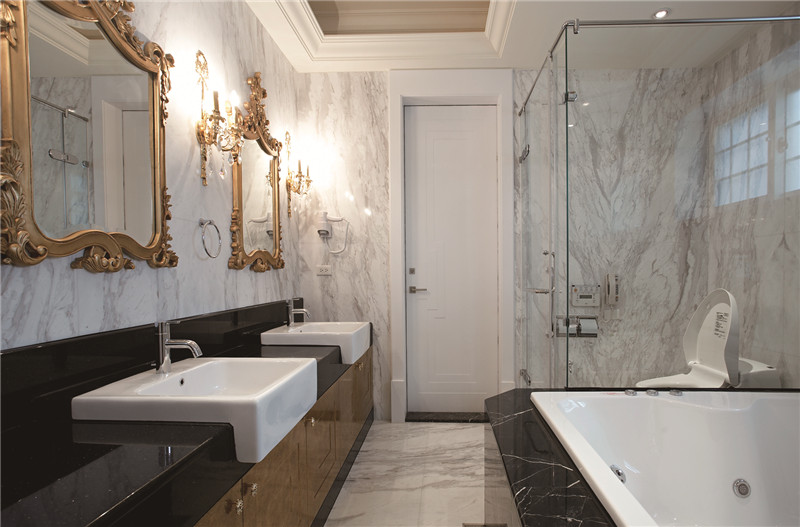 福州香樟林城市花园134平米法式风格设计餐厅装修效果图