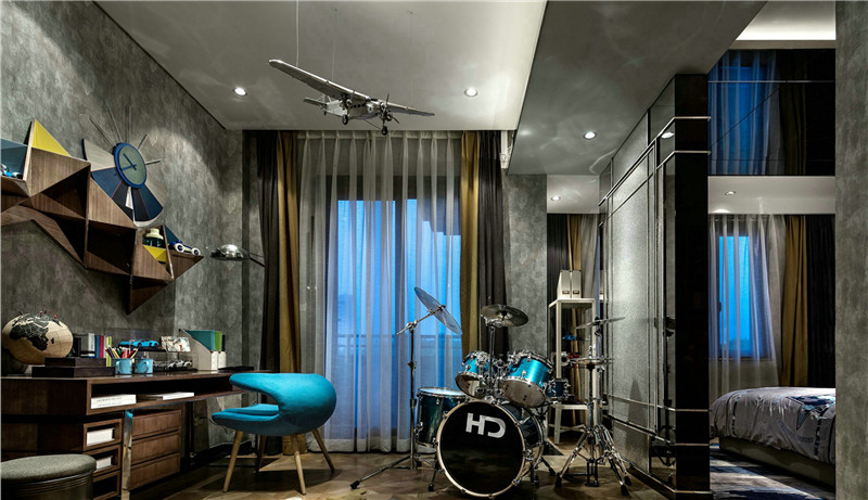 深圳金地名津118平米古典风格设计卧室装修效果图