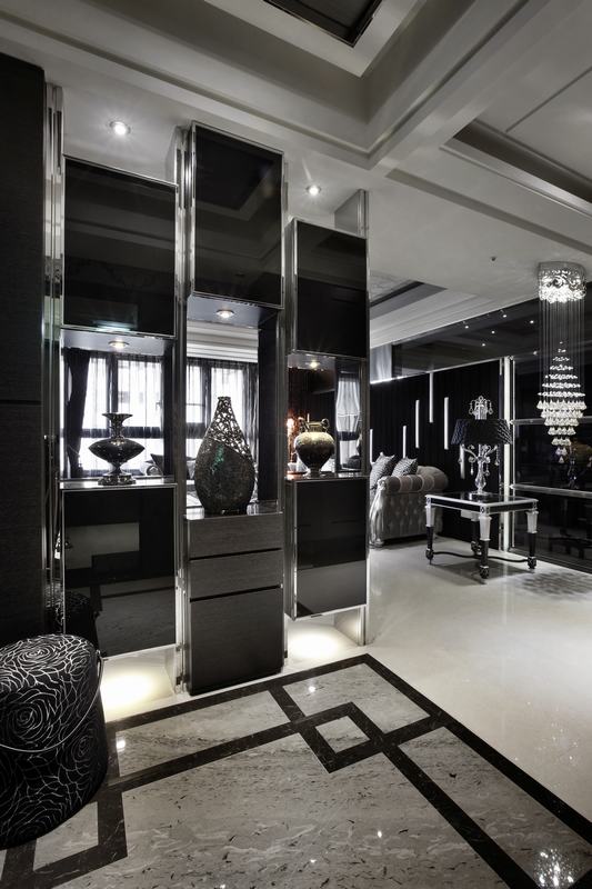 黄石花上园小区119平米古典风格设计卧室装修效果图