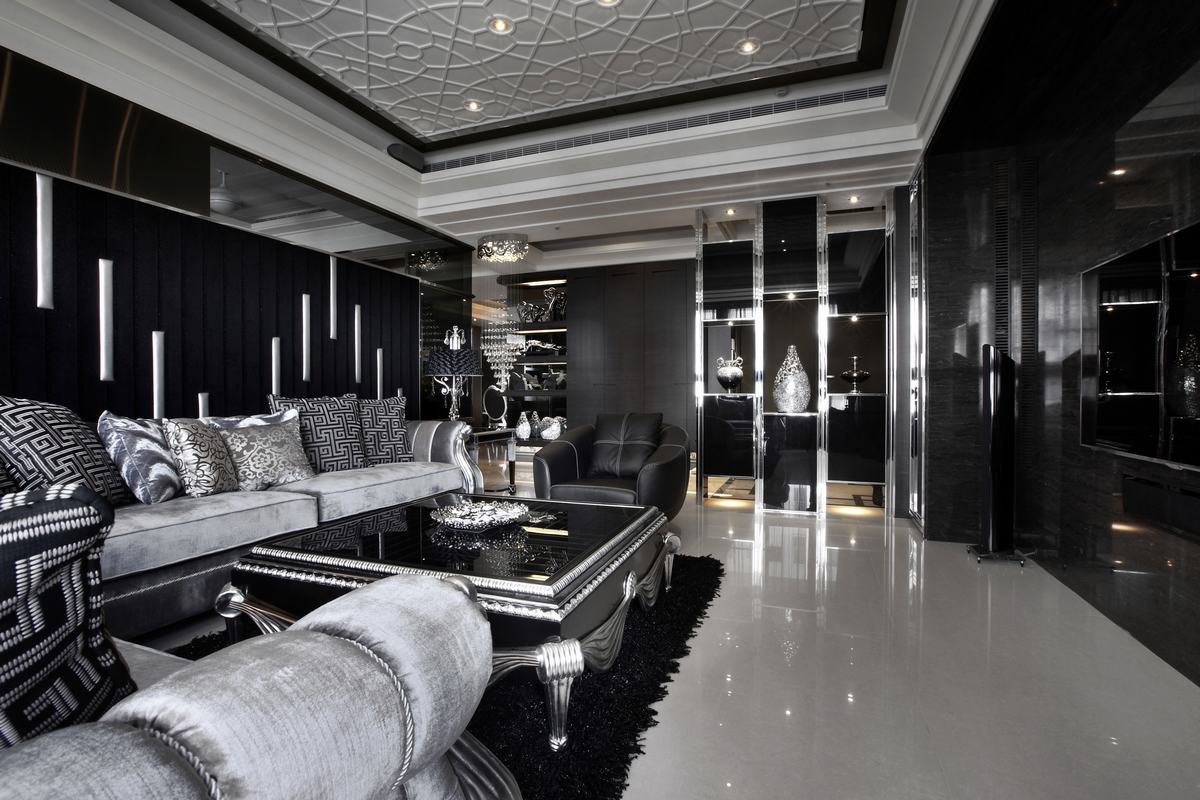 黄石花上园小区119平米古典风格设计卧室装修效果图