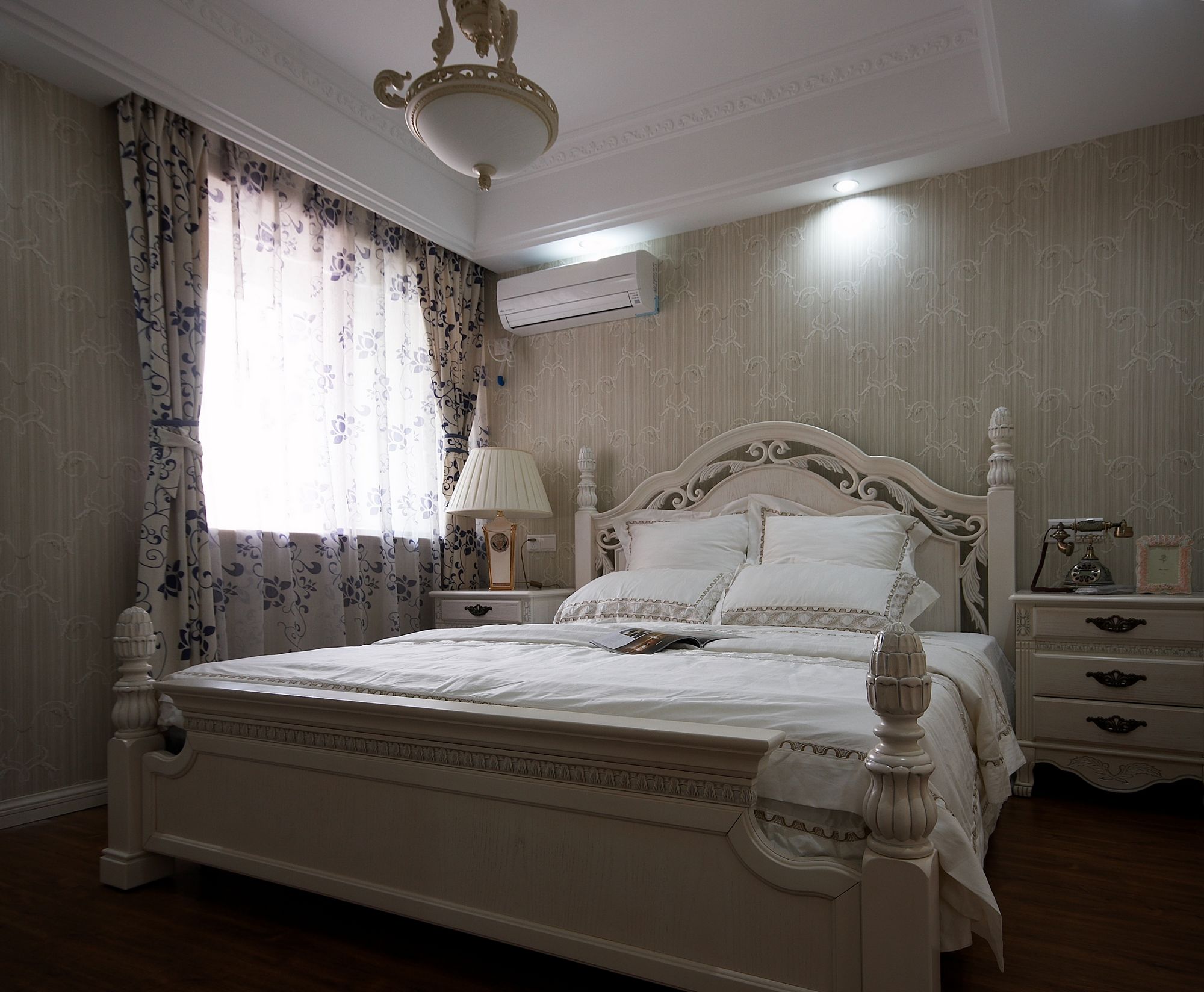 扬州景瑞望府田园风格143平米设计装修效果图