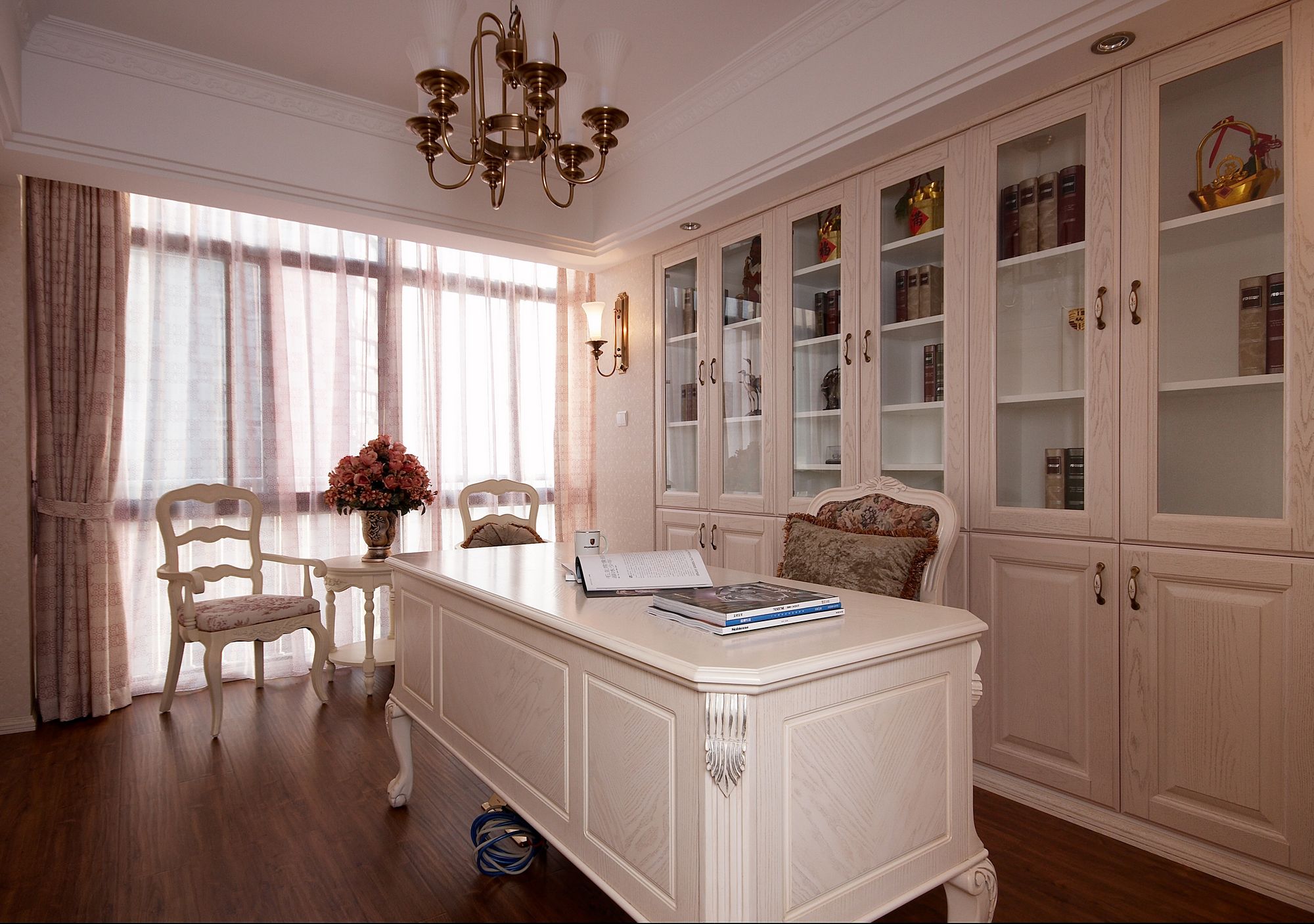 扬州景瑞望府田园风格143平米设计装修效果图