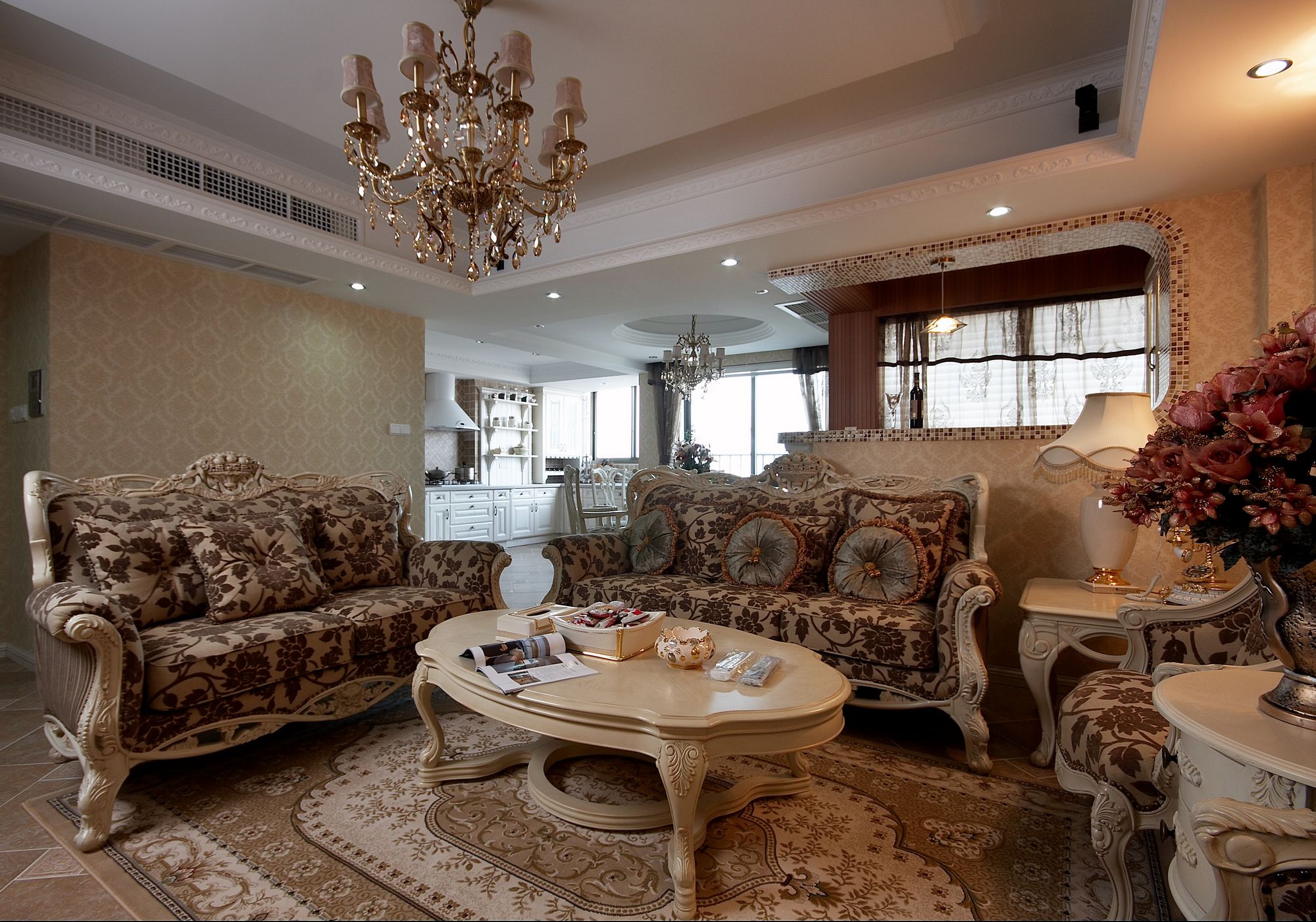 扬州景瑞望府田园风格143平米设计装修效果图