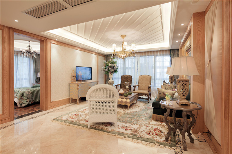 成都格凌兰田园风格144平米设计装修效果图