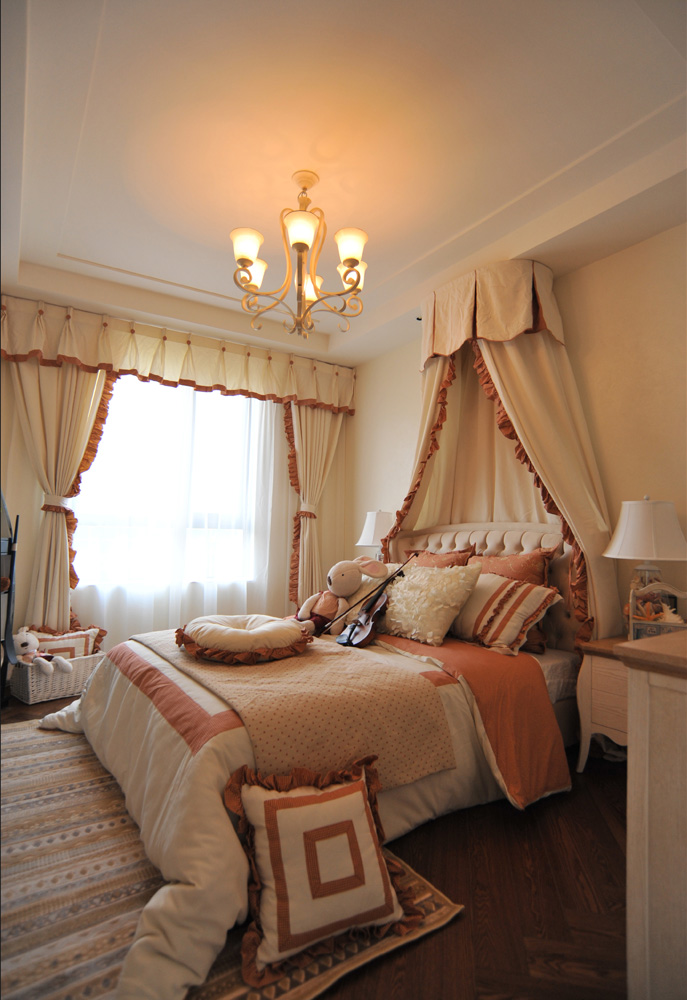 东莞田园风格松湖碧桂园144平米设计装修效果图