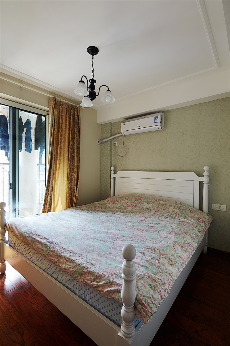 兰州紫雅花园田园风格少公馆104平米设计装修效果图