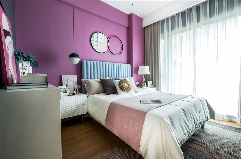 新乡现代简约风格天马兰亭园87平米设计装修效果图