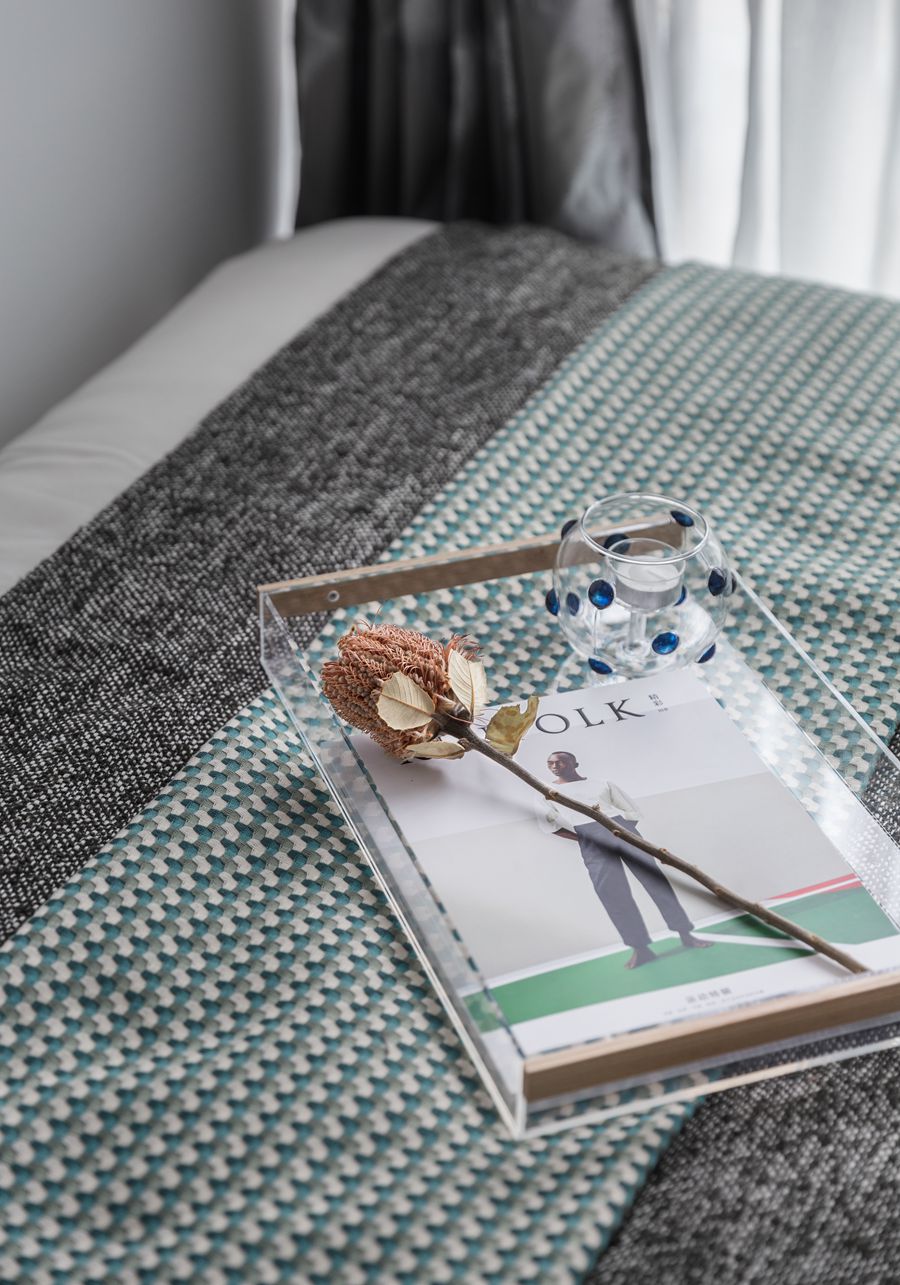 武汉现代简约风格联投龙湾96平米设计装修效果图