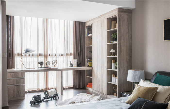 廊坊现代简约绿宸万华城108平米设计装修效果图