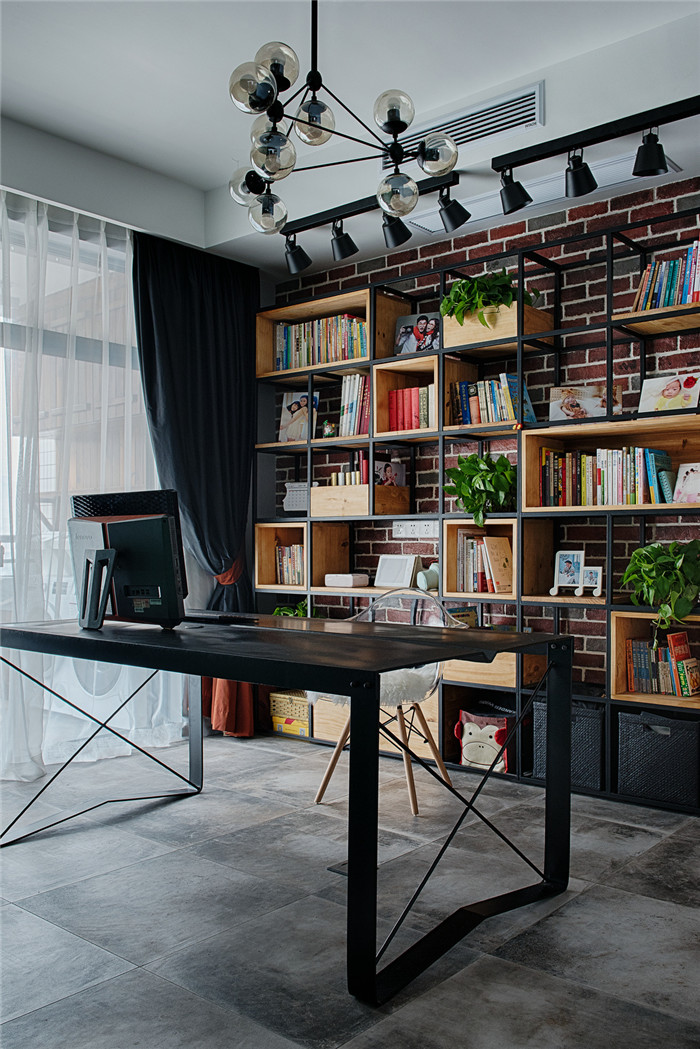 现代简约风格水晶城112平米复式设计装修效果图