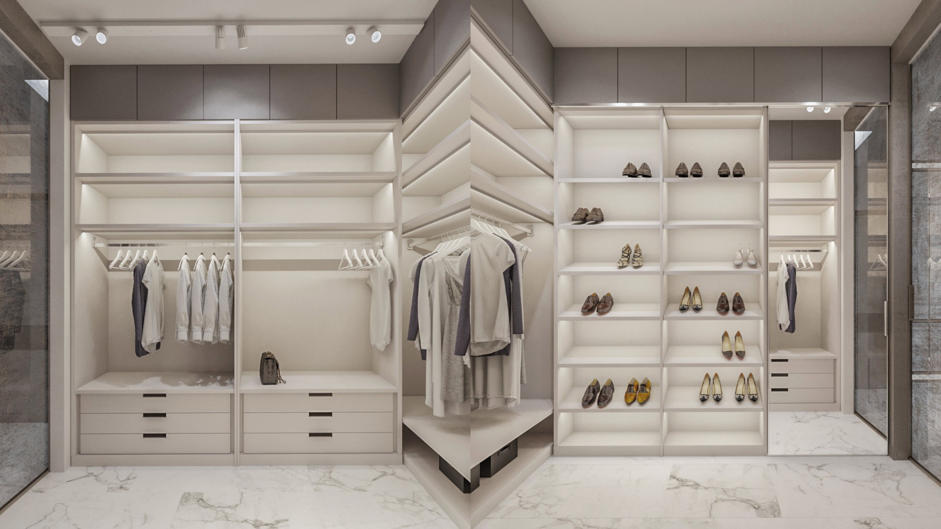 玉林现代简约风格德兴花园108平米设计装修效果图