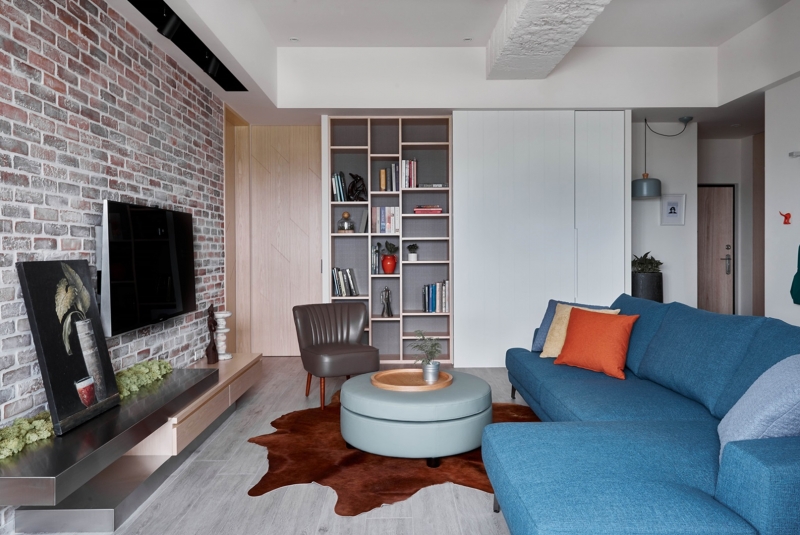 廊坊现代简约风格旭辉十九城邦122平米设计装修效果图