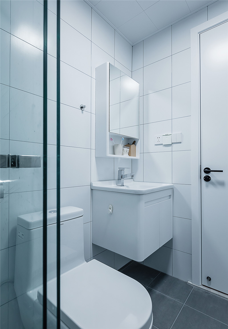 成都现代简约风格世茂玉锦湾103平米设计装修效果图