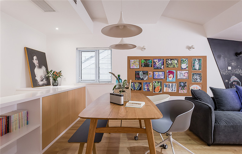 成都现代简约风格世茂玉锦湾103平米设计装修效果图