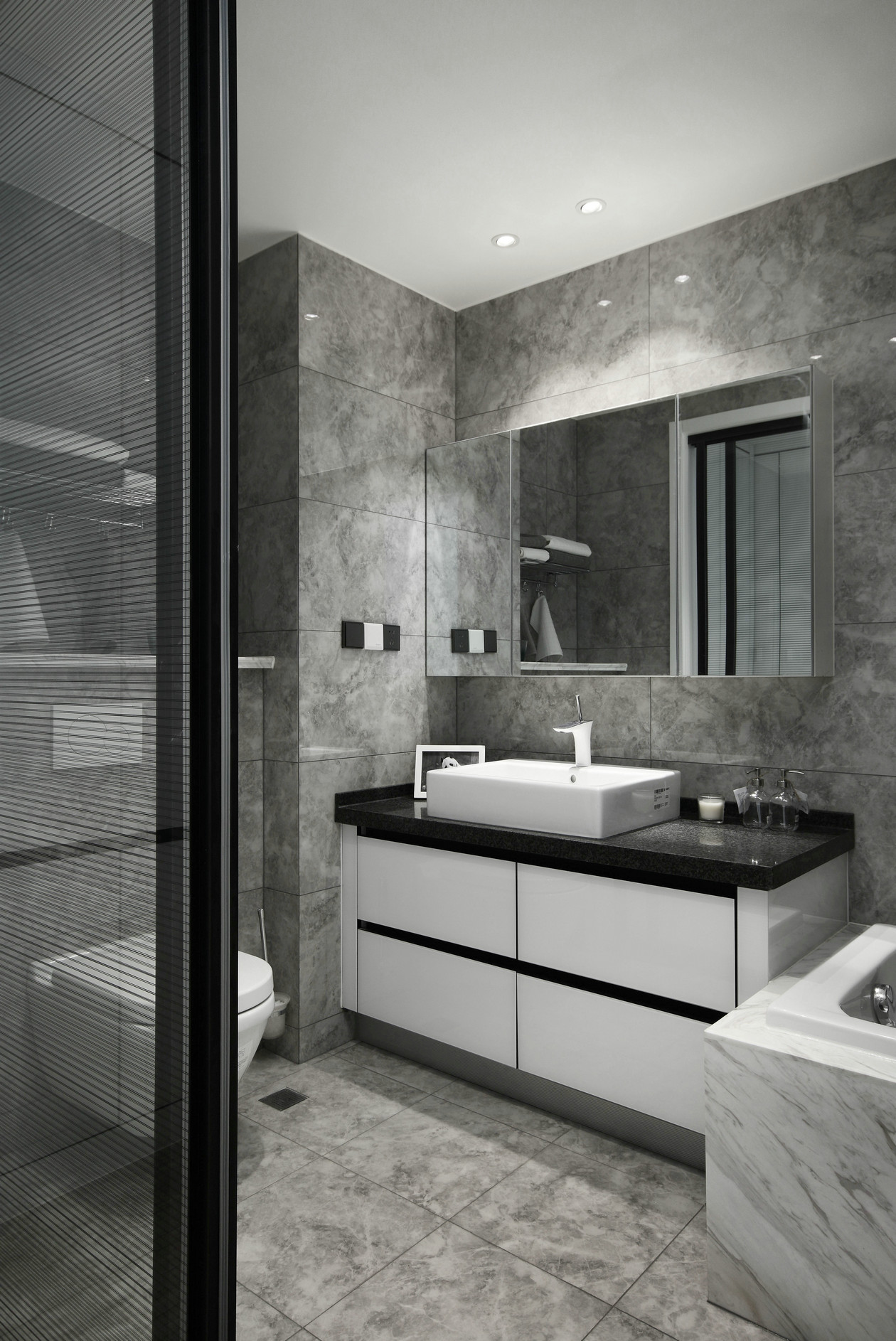 太原现代简约风格都市广场82平米设计装修效果图