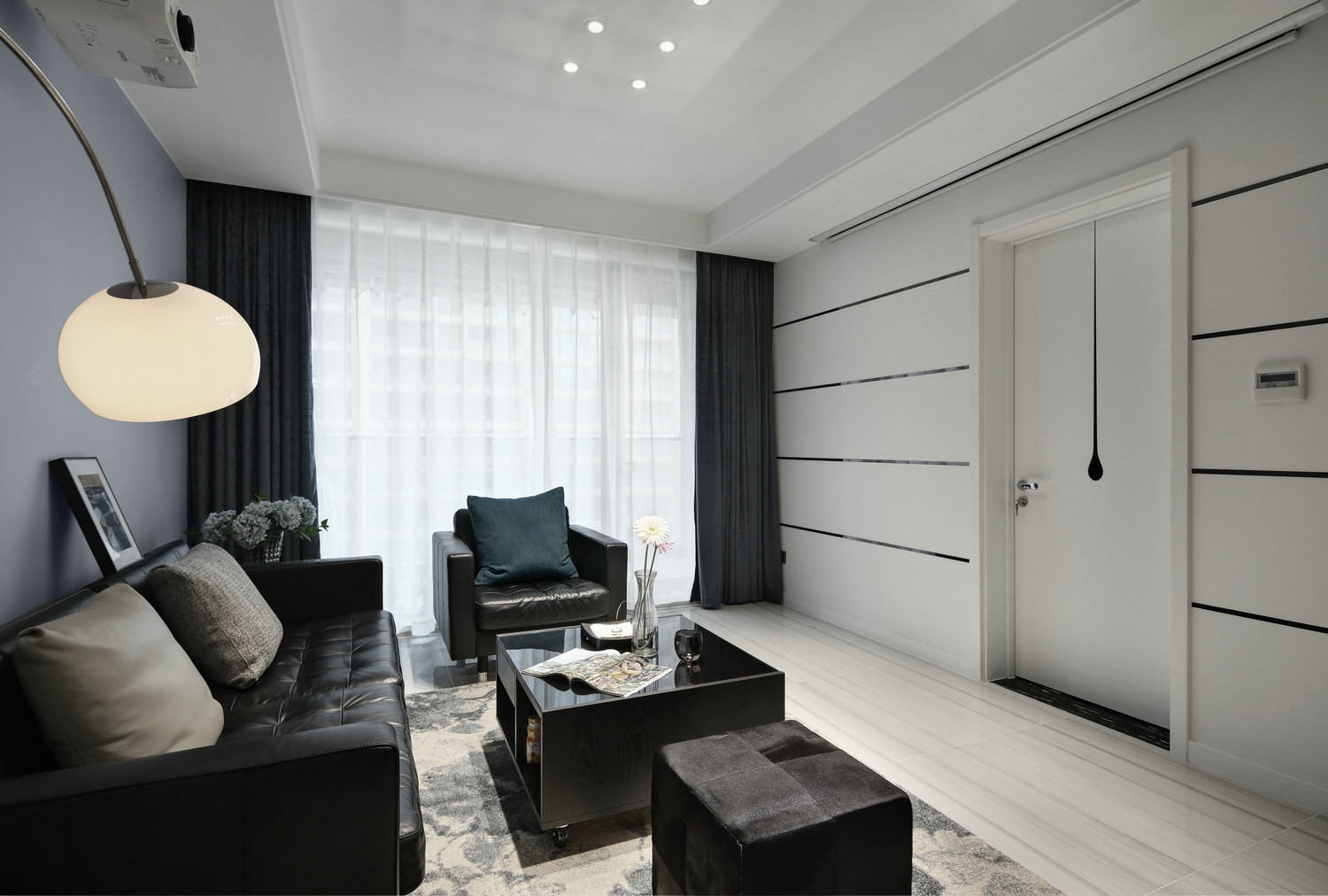 现代简约风格设计昆明碧丽山庄112平米装修效果图