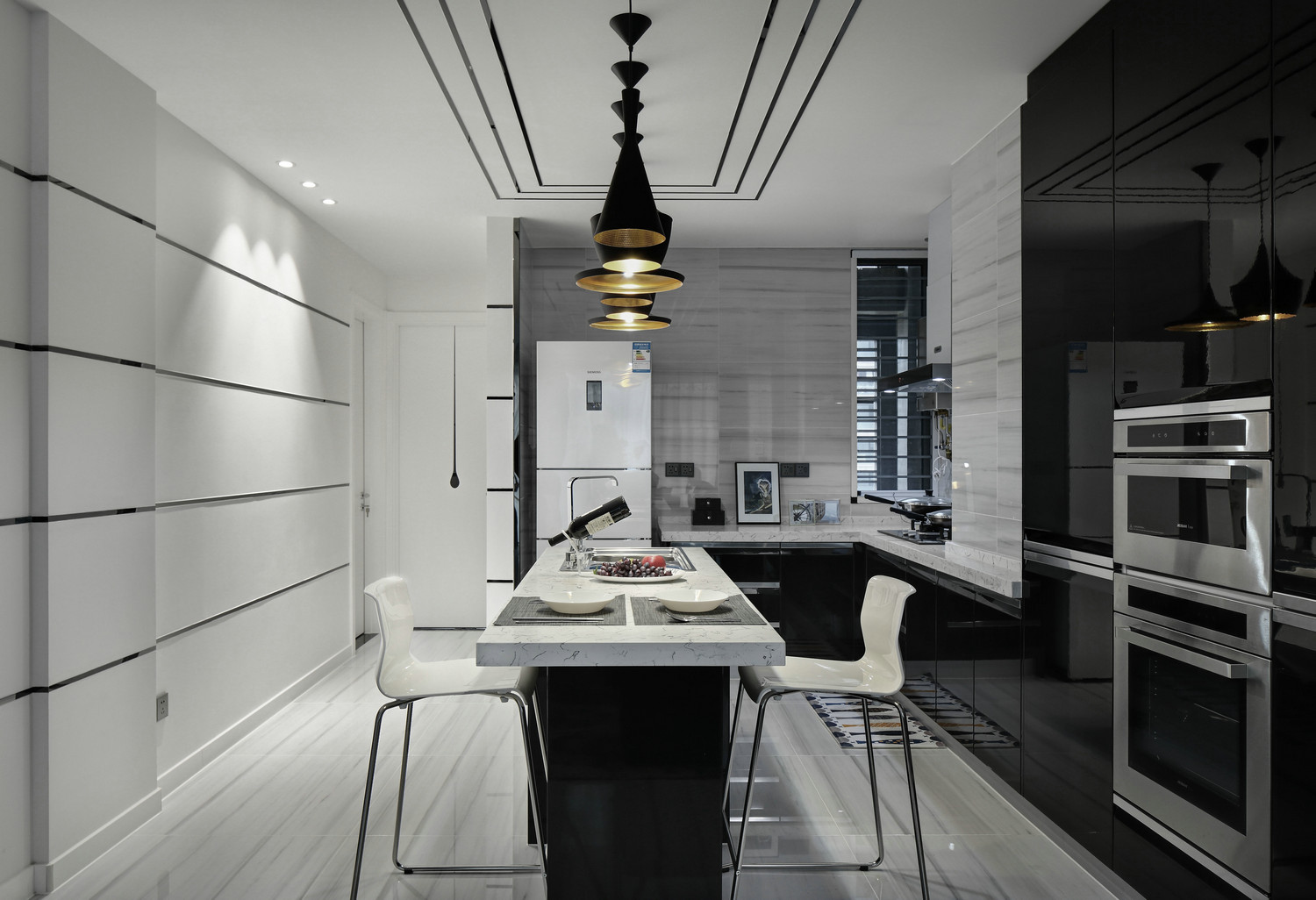 现代简约风格设计昆明碧丽山庄112平米装修效果图