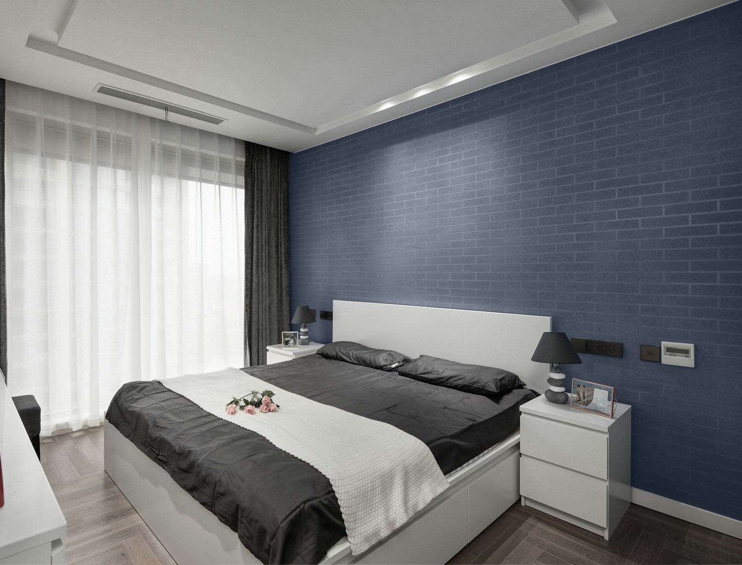 现代简约风格设计昆明碧丽山庄112平米装修效果图