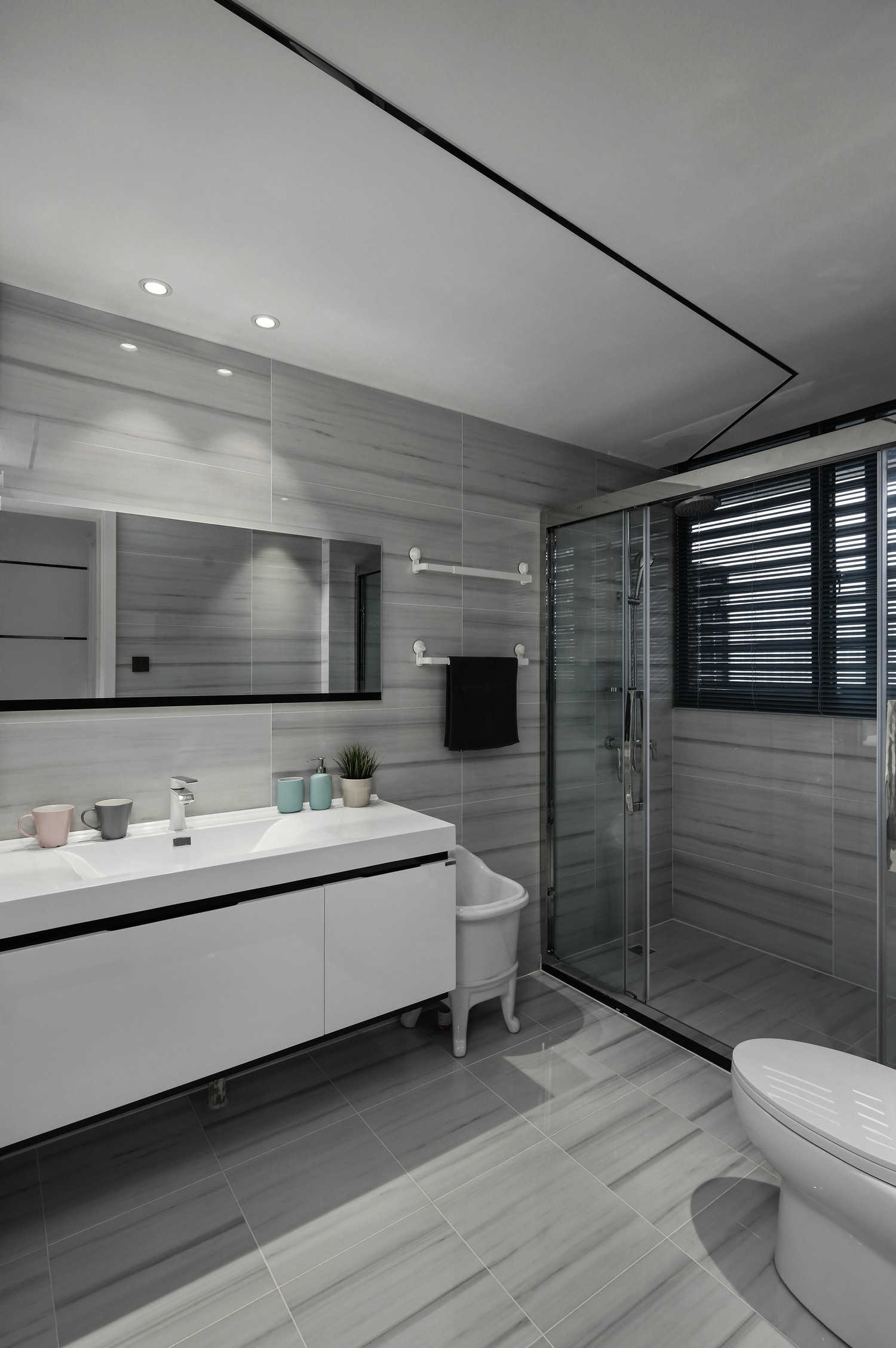 现代简约风格设计昆明碧丽山庄112平米装修效果图