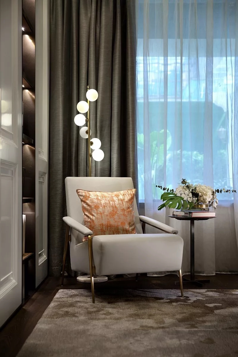 现代简约风格设计上海晶钻博华126平米装修效果图