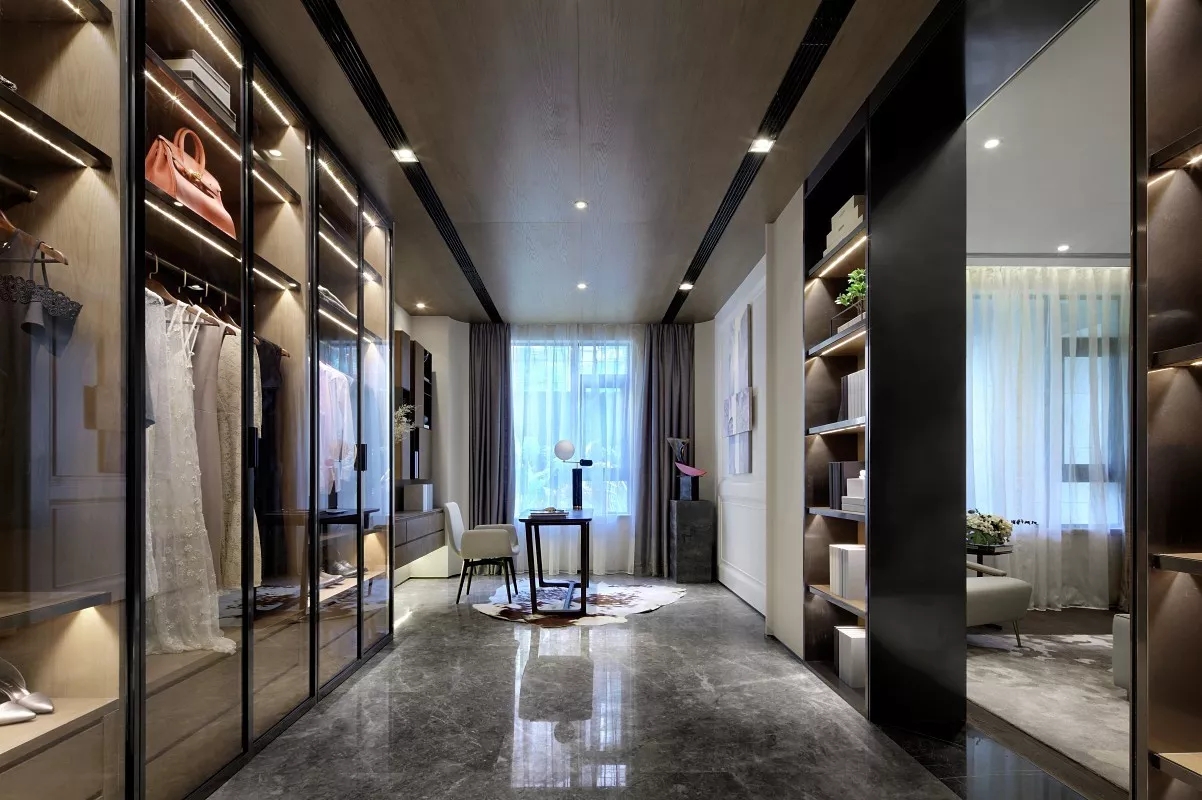 现代简约风格设计上海晶钻博华126平米装修效果图