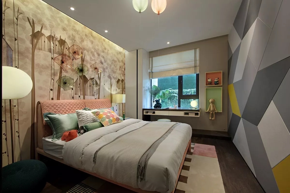 现代简约风格设计上海晶钻博华126平米装修效果图