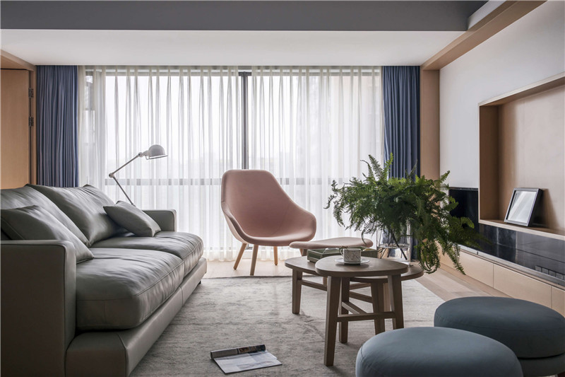 现代简约风格设计重庆第三时空106平米装修效果图