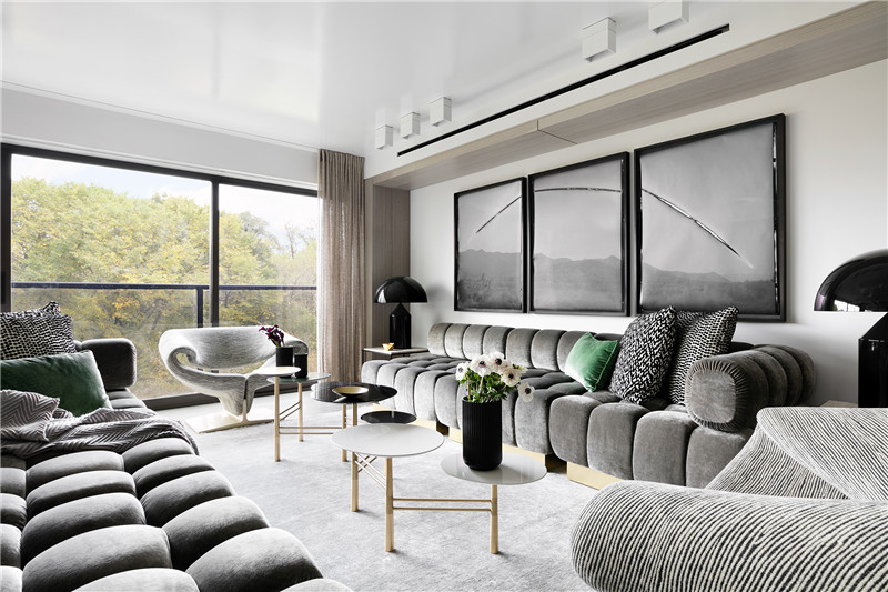 现代简约风格设计合肥江南美林苑102平米装修效果图	