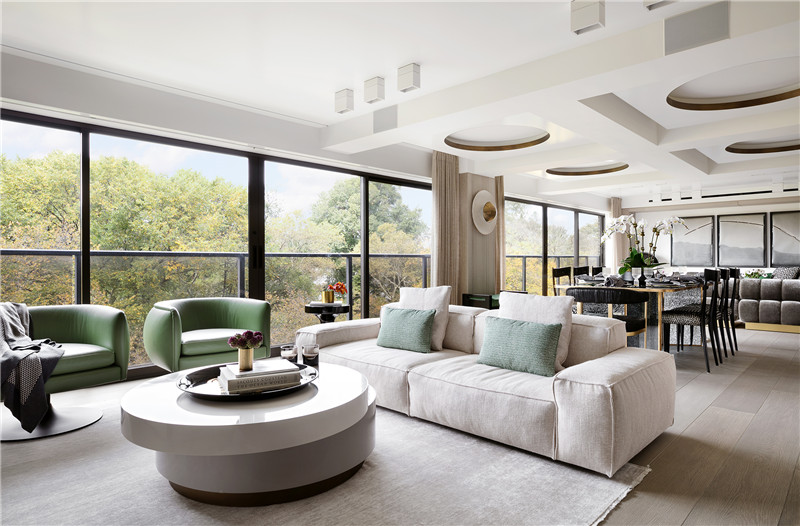 现代简约风格设计合肥江南美林苑102平米装修效果图	