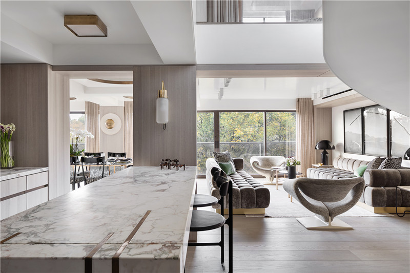 现代简约风格设计合肥江南美林苑102平米装修效果图	