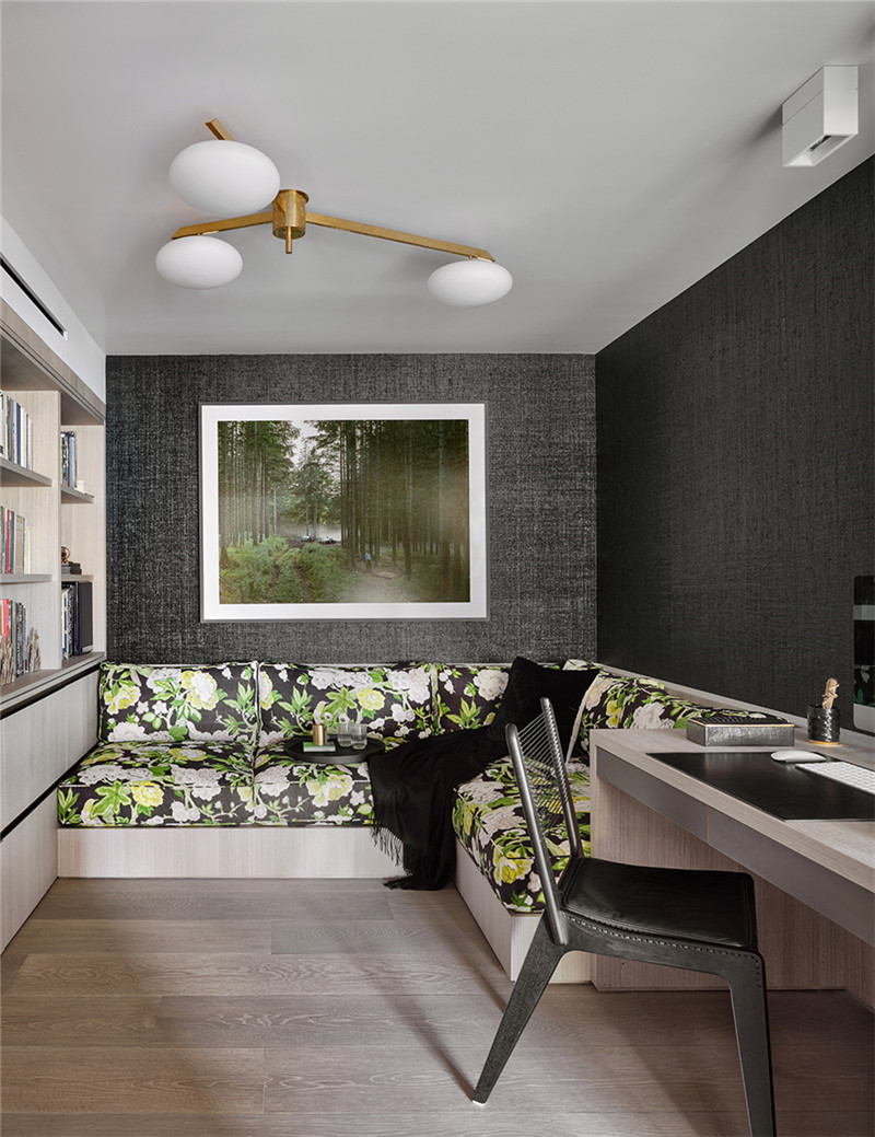 现代简约风格设计合肥江南美林苑102平米装修效果图	