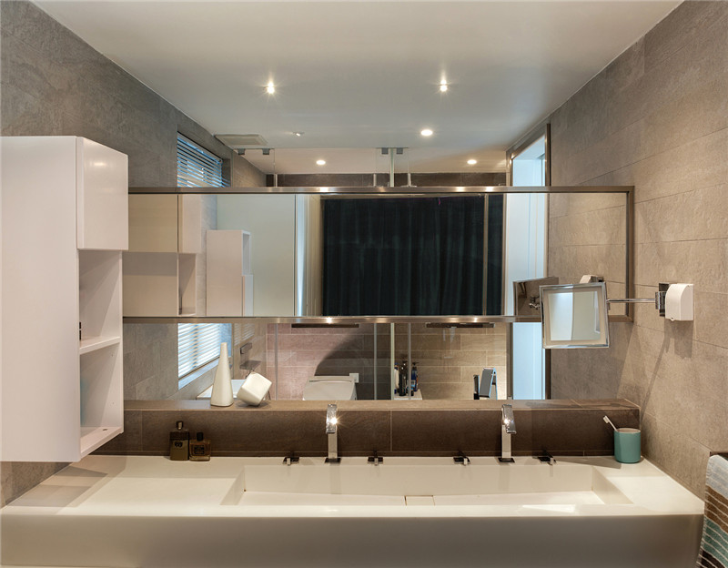 现代简约风格设计郑州天伦庄园114平米装修效果图	