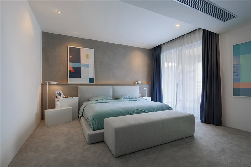 现代简约风格设计郑州天伦庄园114平米装修效果图	