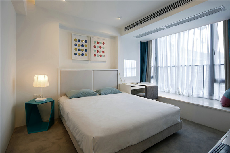 现代简约风格设计郑州天伦庄园114平米装修效果图	