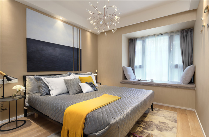 现代简约风格设计云顶花园107平米装修效果图	