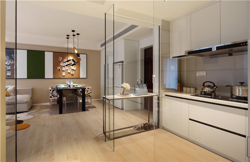 现代简约风格设计云顶花园107平米装修效果图	