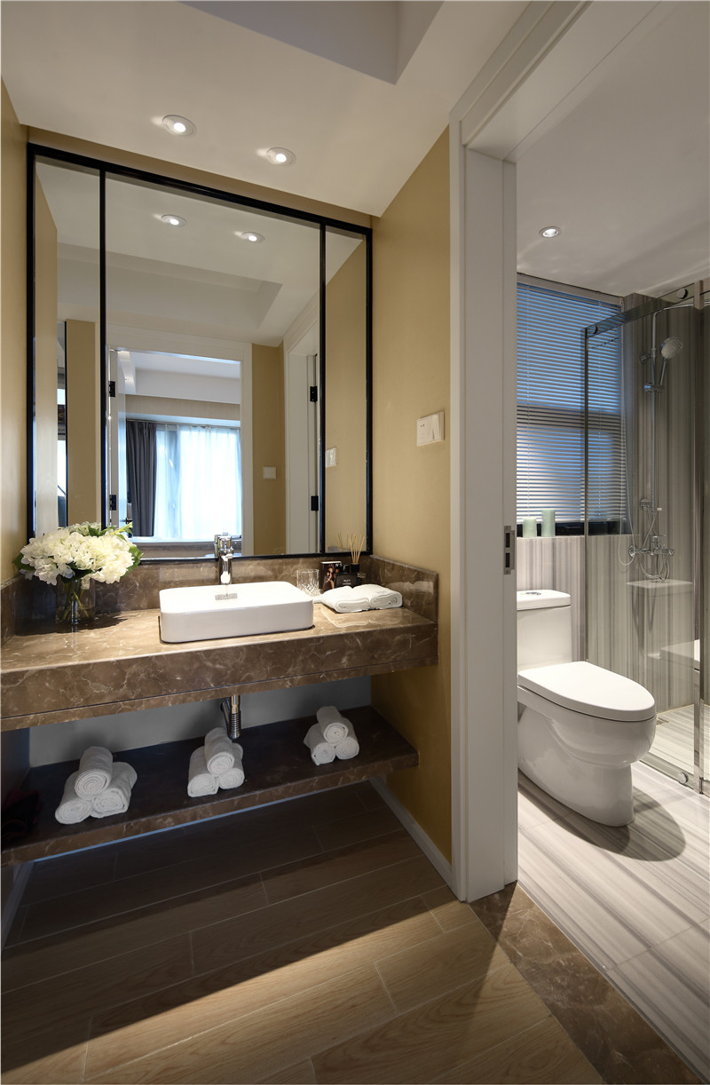 现代简约风格设计云顶花园107平米装修效果图	