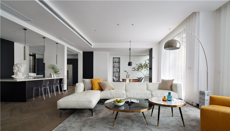 现代简约风格设计北京加州水郡90平米装修效果图	