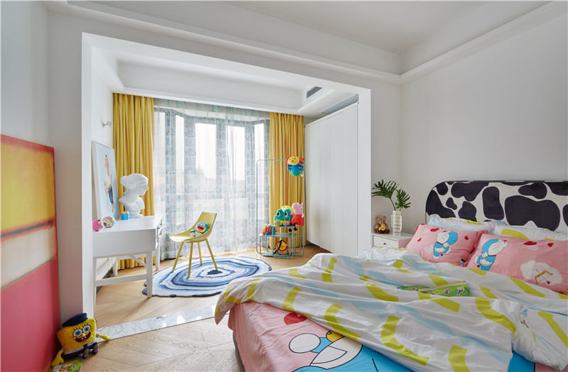 现代简约风格设计北京加州水郡90平米装修效果图	