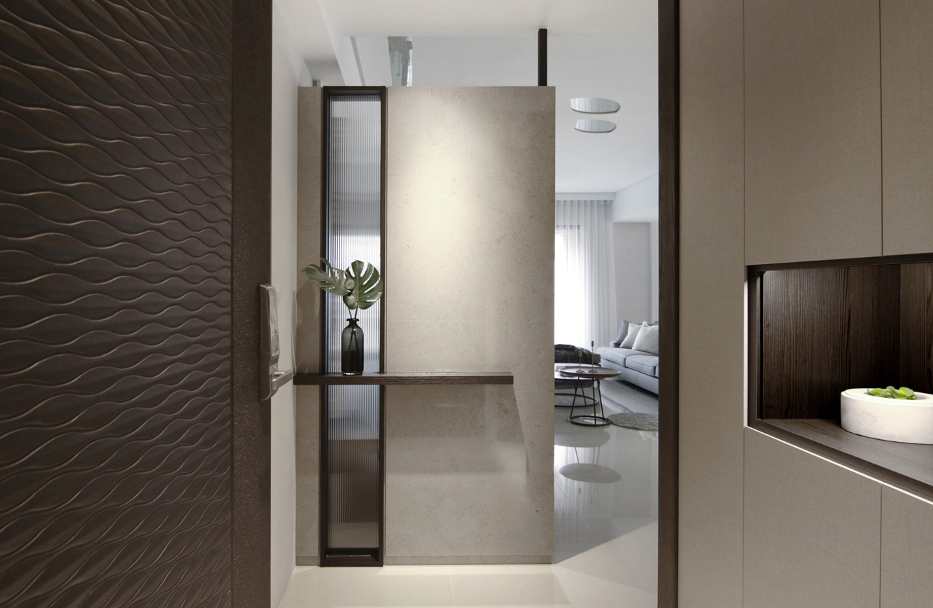 现代简约风格设计北京尊府104平米装修效果图	