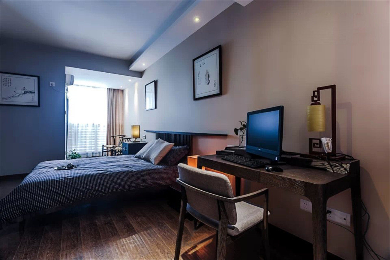 新中式风格15平米卧室设计装修效果图欣赏