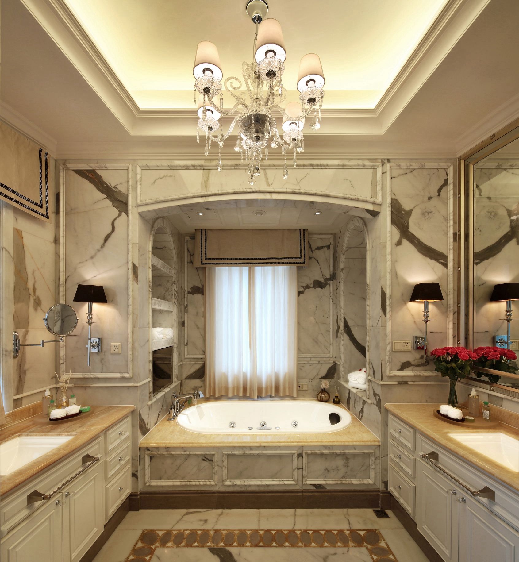 古典风格洗手间室内设计装修效果图