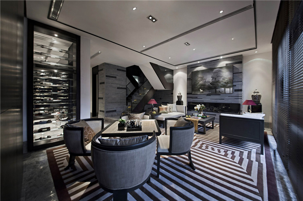 2019最好看简约风格设计电视墙效果图