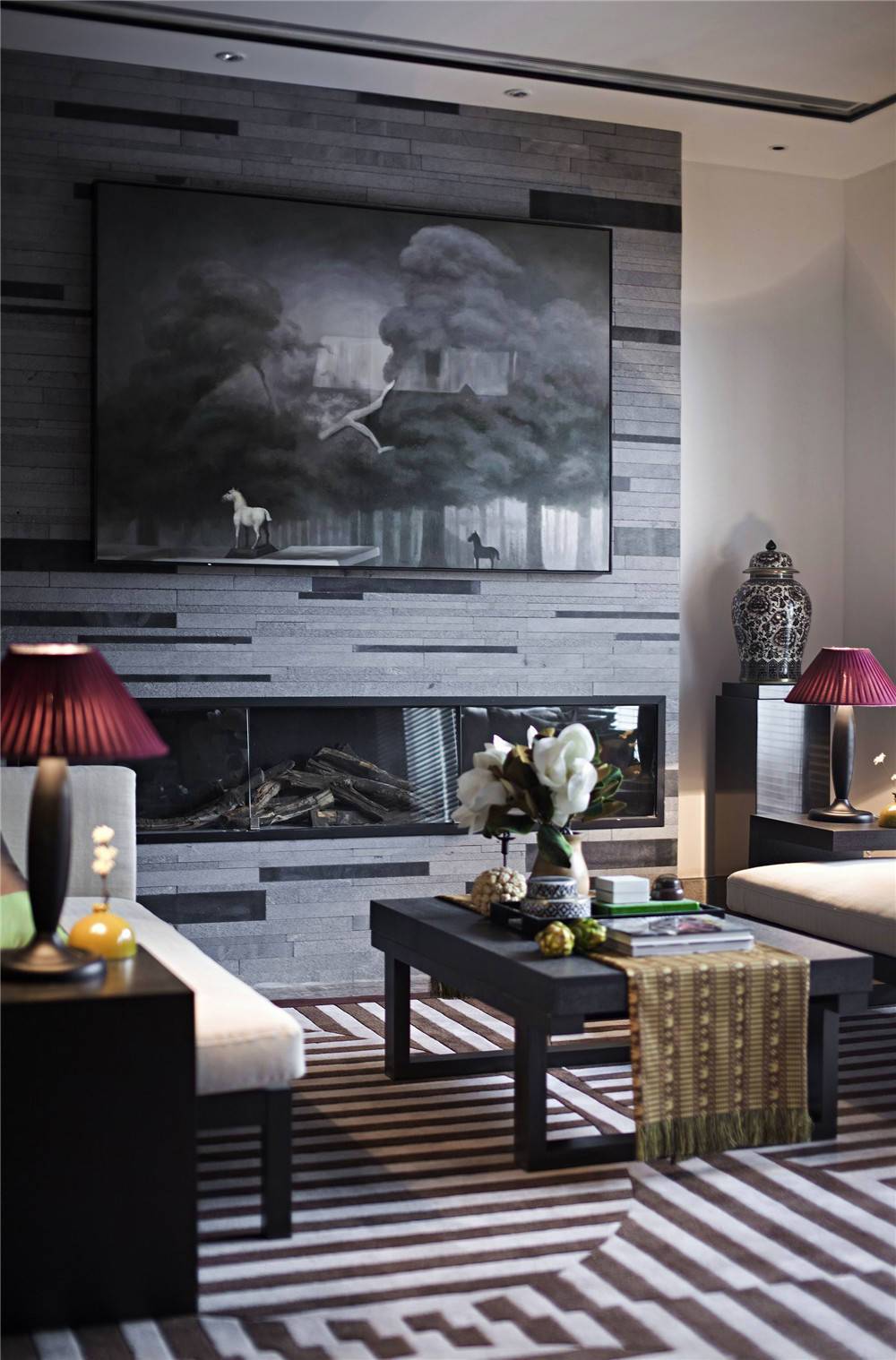 2019最好看简约风格设计电视墙效果图