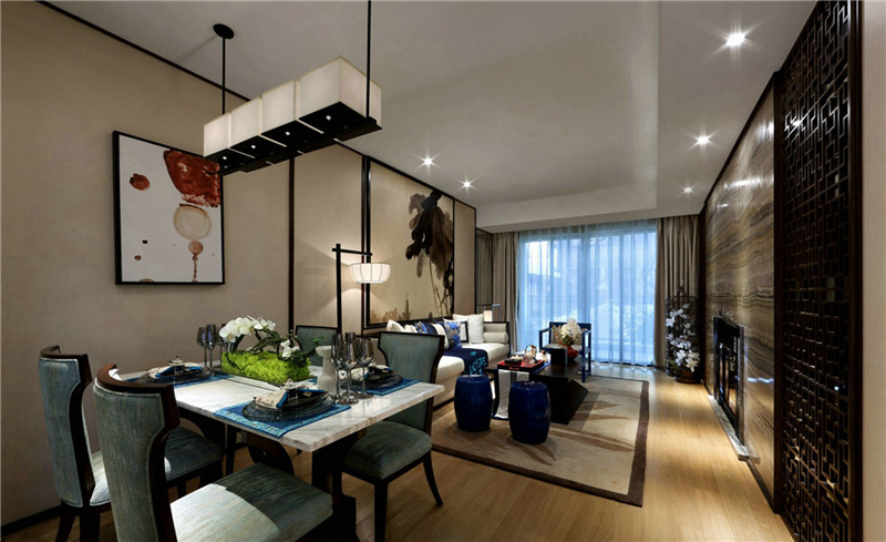 东南亚风格设计昆明领秀知识城装修效果图