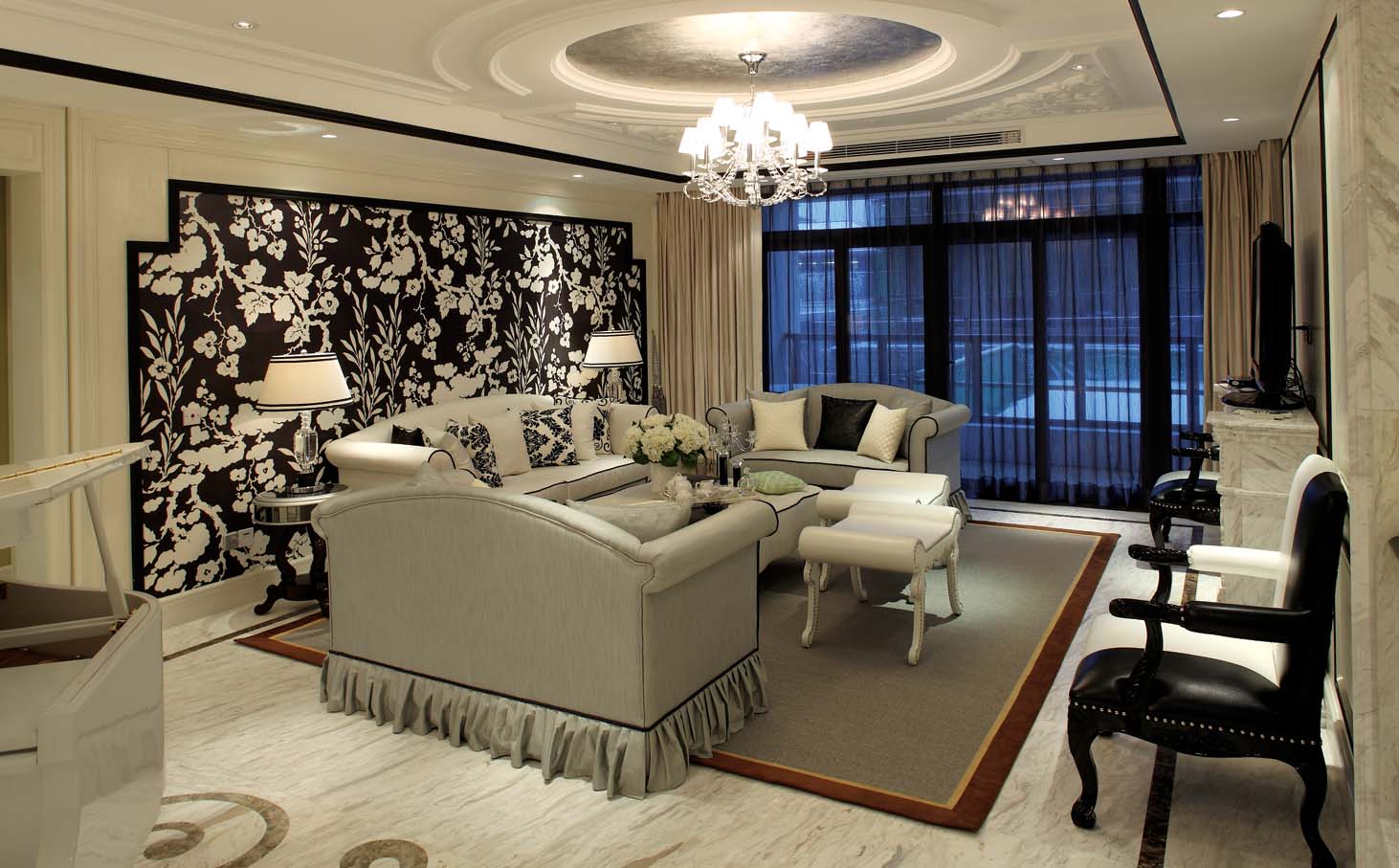 简欧风格常州香樟园166平米装修效果图