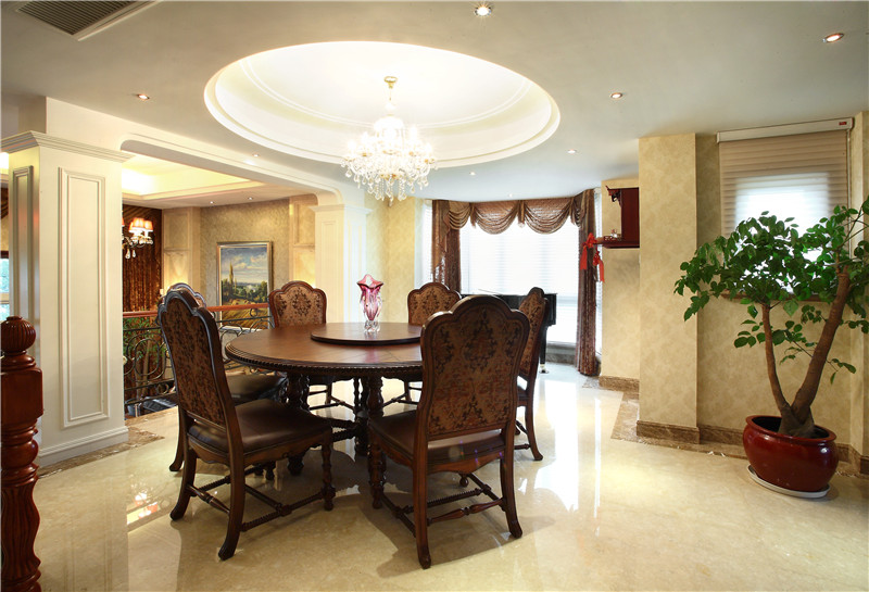 简欧风格设计成都炜岸城140平米装修效果图